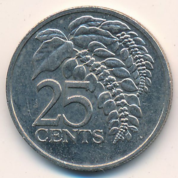Тринидад и Тобаго, 25 центов (1983 г.)