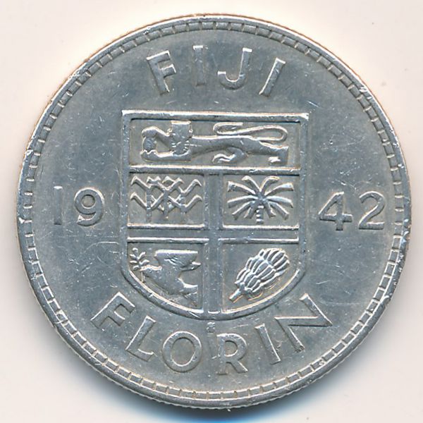 Фиджи, 1 флорин (1942 г.)