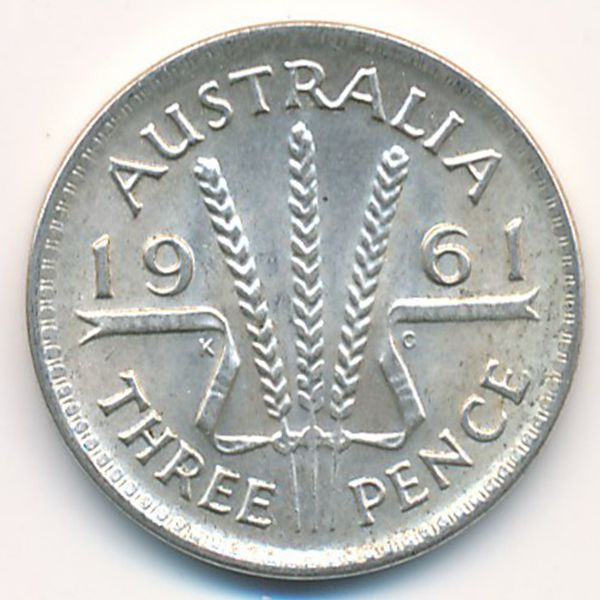 Австралия, 3 пенса (1961 г.)