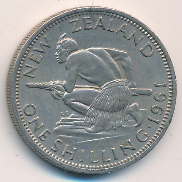 Новая Зеландия, 1 шиллинг (1961 г.)