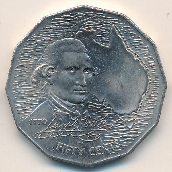 Австралия, 50 центов (1970 г.)