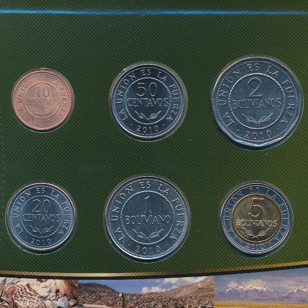 Боливия, Набор монет (2010 г.)