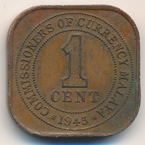 Малайя, 1 цент (1945 г.)
