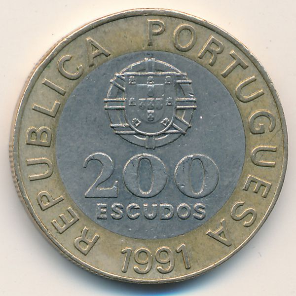 Португалия, 200 эскудо (1991 г.)