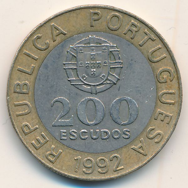 Португалия, 200 эскудо (1992 г.)