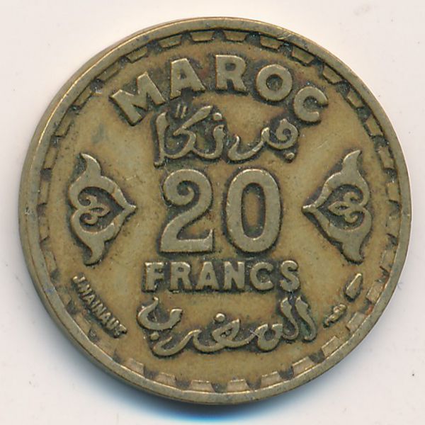 Марокко, 20 франков (1951 г.)