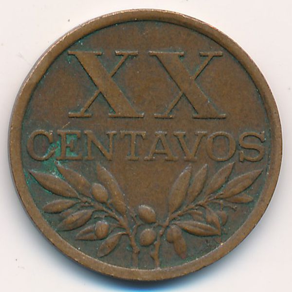 Португалия, 20 сентаво (1968 г.)