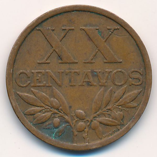 Португалия, 20 сентаво (1968 г.)