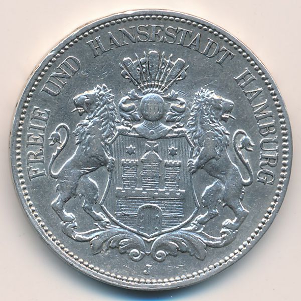 Гамбург, 5 марок (1902 г.)