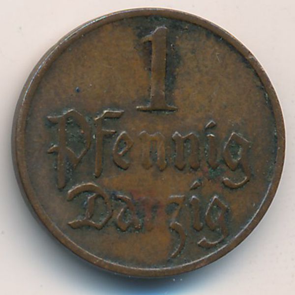 Данциг, 1 пфенниг (1923 г.)