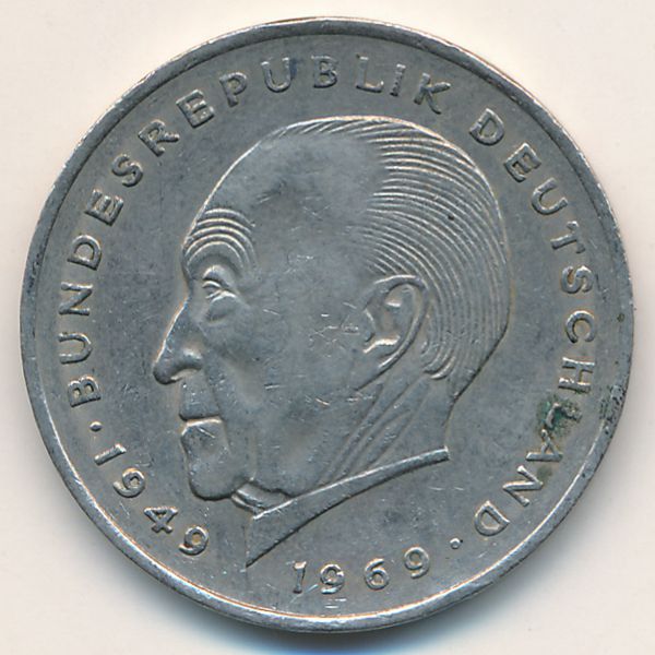 ФРГ, 2 марки (1969 г.)