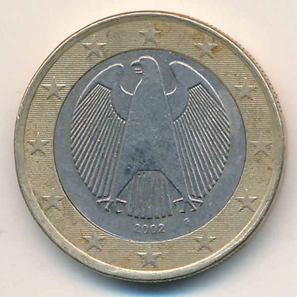 Германия, 1 евро (2002 г.)