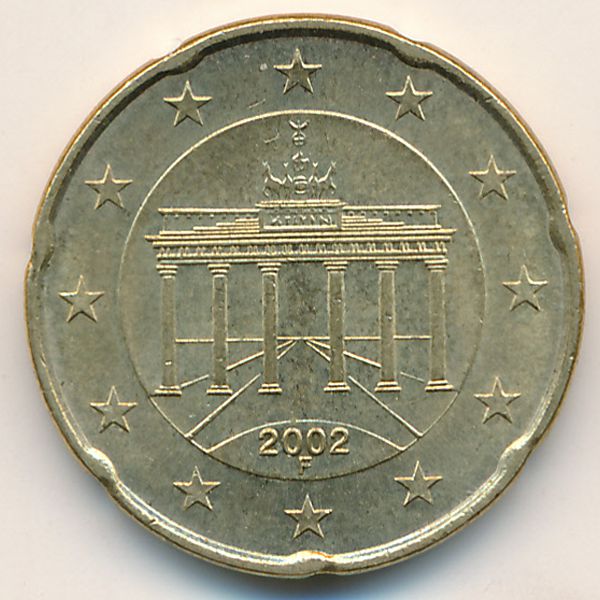 Германия, 20 евроцентов (2002 г.)