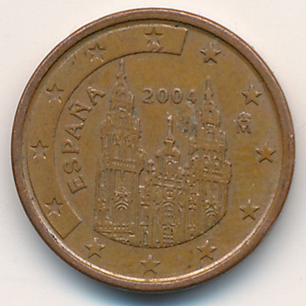 Испания, 1 евроцент (2004 г.)