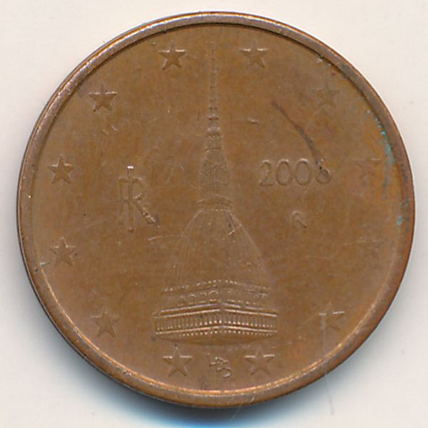 Италия, 2 евроцента (2006 г.)
