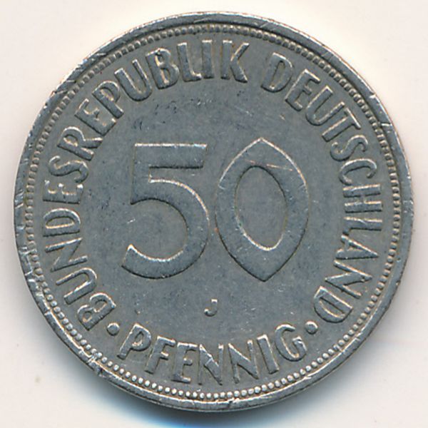 ФРГ, 50 пфеннигов (1972 г.)