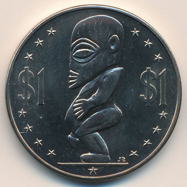 Острова Кука, 1 доллар (1974 г.)