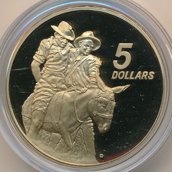 Австралия, 5 долларов (1990 г.)