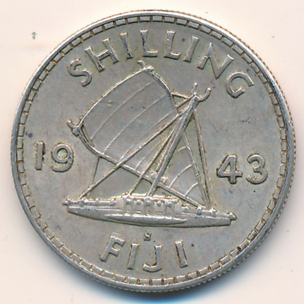 Фиджи, 1 шиллинг (1943 г.)