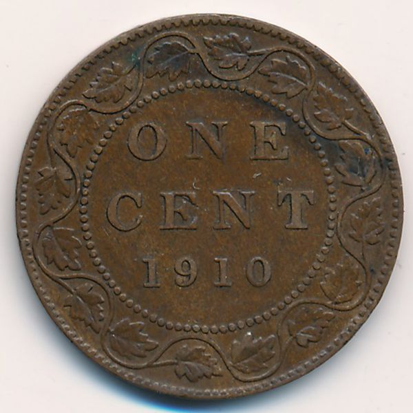 Канада, 1 цент (1910 г.)