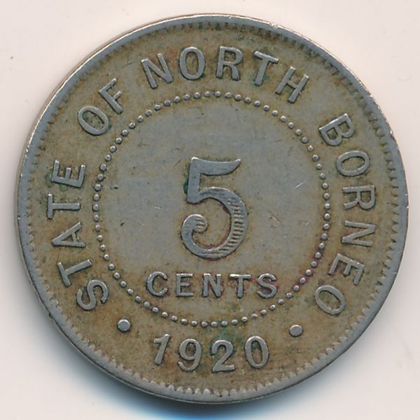 Северное Борнео, 5 центов (1920 г.)