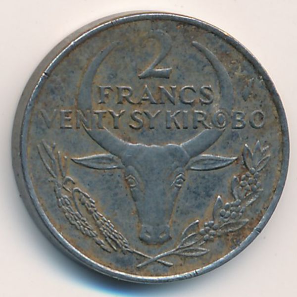 Мадагаскар, 2 франка (1982 г.)