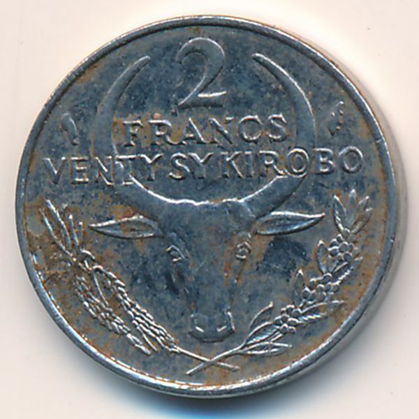 Мадагаскар, 2 франка (1988 г.)