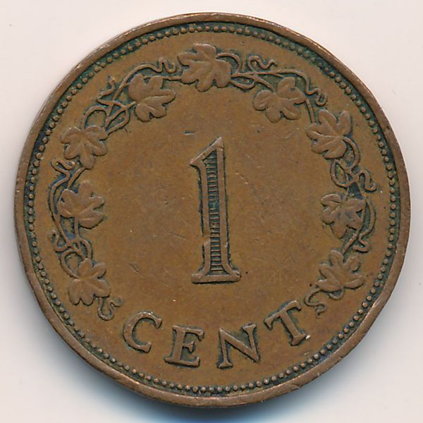 Мальта, 1 цент (1972 г.)