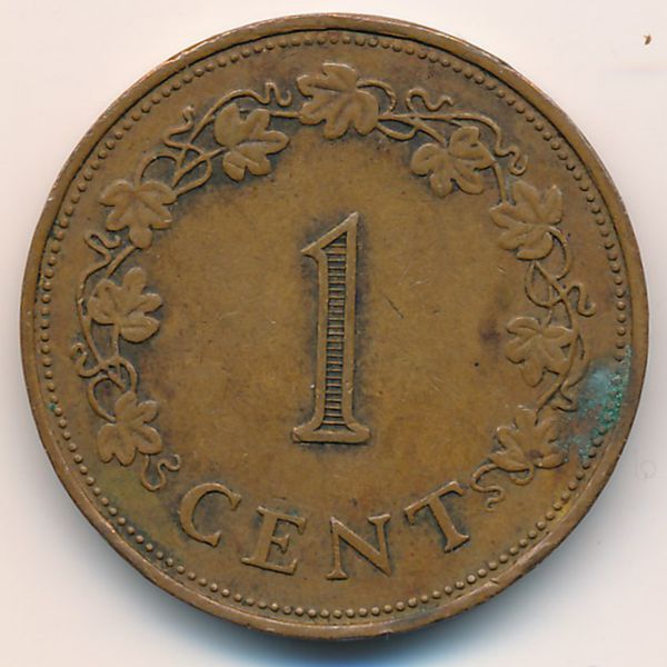 Мальта, 1 цент (1972 г.)
