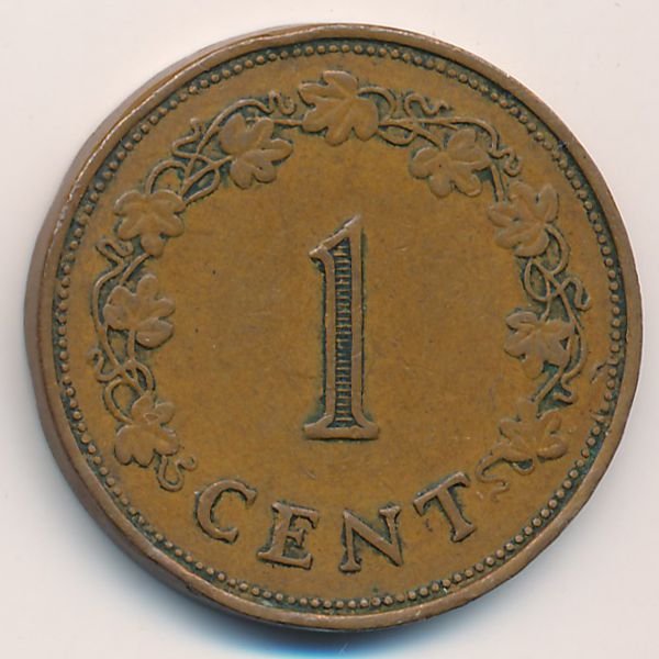 Мальта, 1 цент (1972 г.)