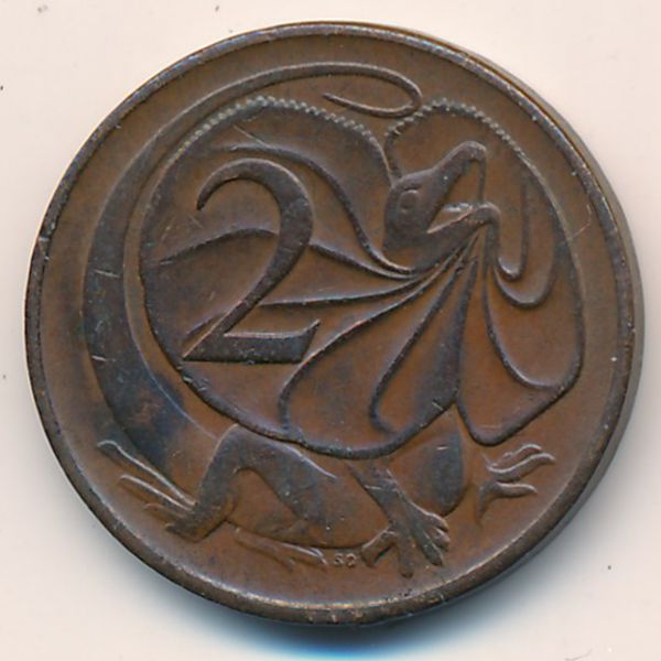 Австралия, 2 цента (1966 г.)