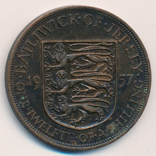 Джерси, 1/12 шиллинга (1957 г.)