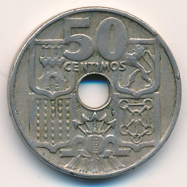 Испания, 50 сентимо (1949 г.)