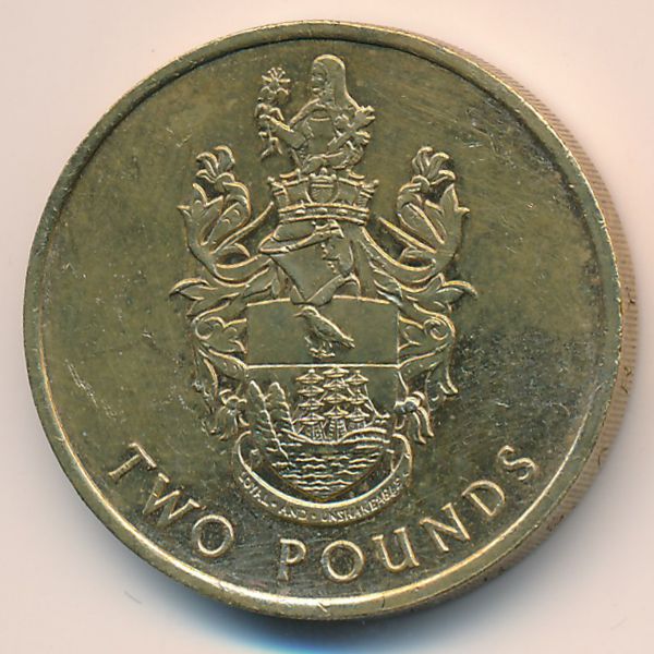 Остров Святой Елены и острова Вознесения, 2 фунта (2002 г.)