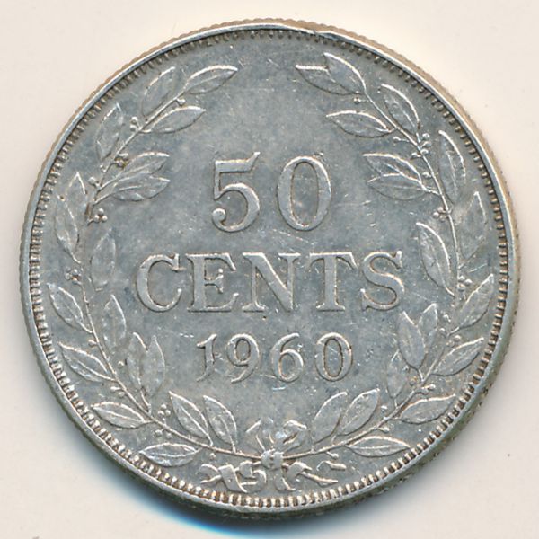 Либерия, 50 центов (1960 г.)
