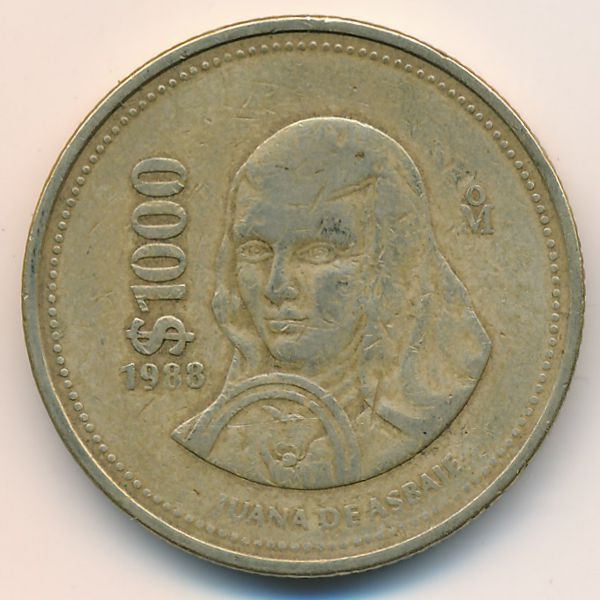 Мексика, 1000 песо (1988 г.)