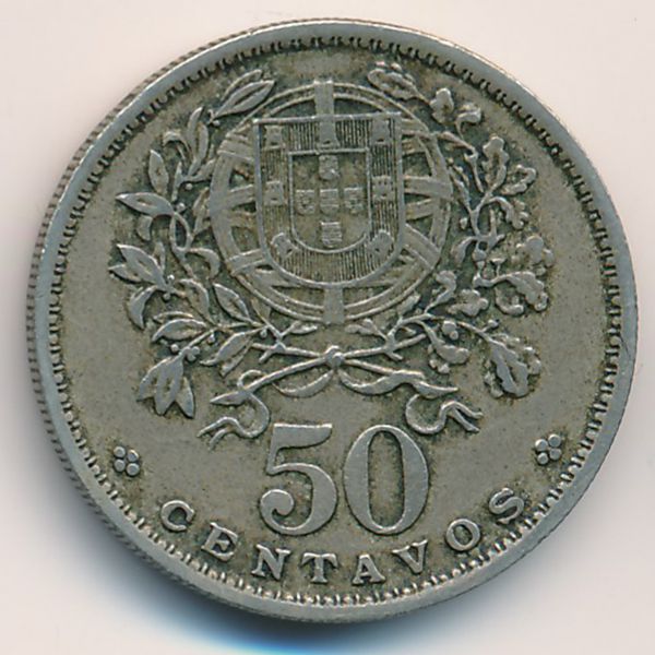 Португалия, 50 сентаво (1955 г.)
