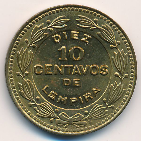 Гондурас, 10 сентаво (1989 г.)