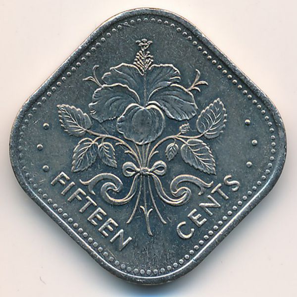 Багамские острова, 15 центов (1992 г.)