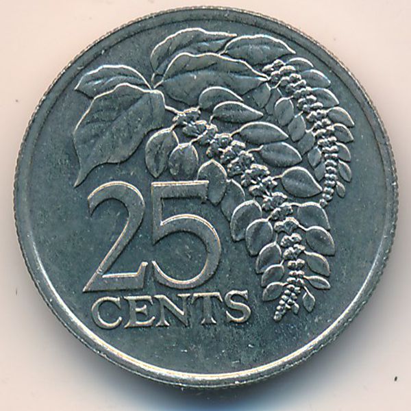 Тринидад и Тобаго, 25 центов (1993 г.)