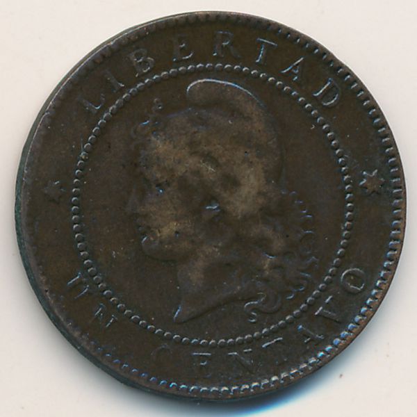 Аргентина, 1 сентаво (1884 г.)