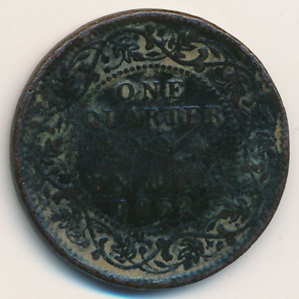 Британская Индия, 1/4 анны (1862 г.)