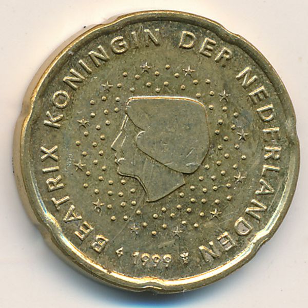 Нидерланды, 20 евроцентов (1999 г.)