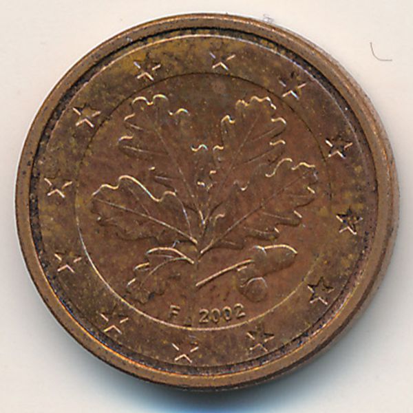 Германия, 1 евроцент (2002 г.)