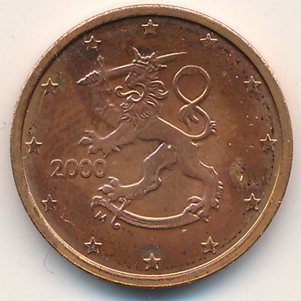 Финляндия, 2 евроцента (2000 г.)
