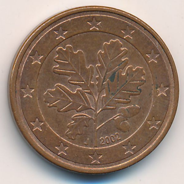 Германия, 5 евроцентов (2002 г.)