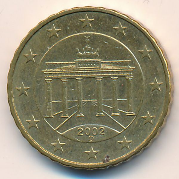 Германия, 10 евроцентов (2002 г.)