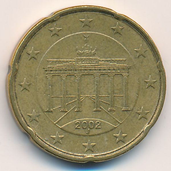 Германия, 20 евроцентов (2002 г.)