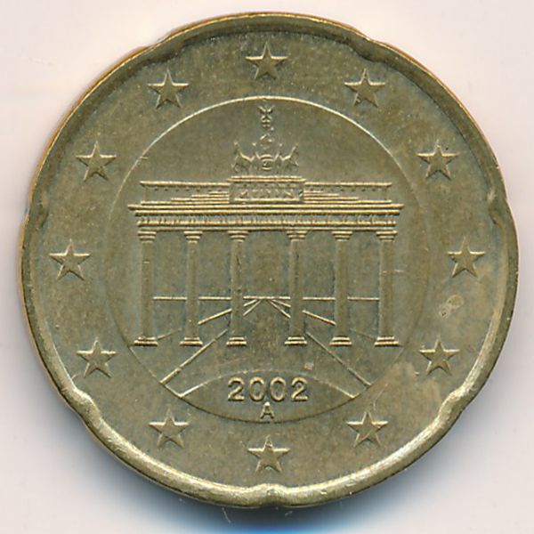 Германия, 20 евроцентов (2002 г.)