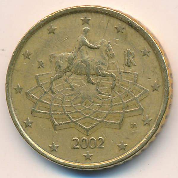 Италия, 50 евроцентов (2002 г.)